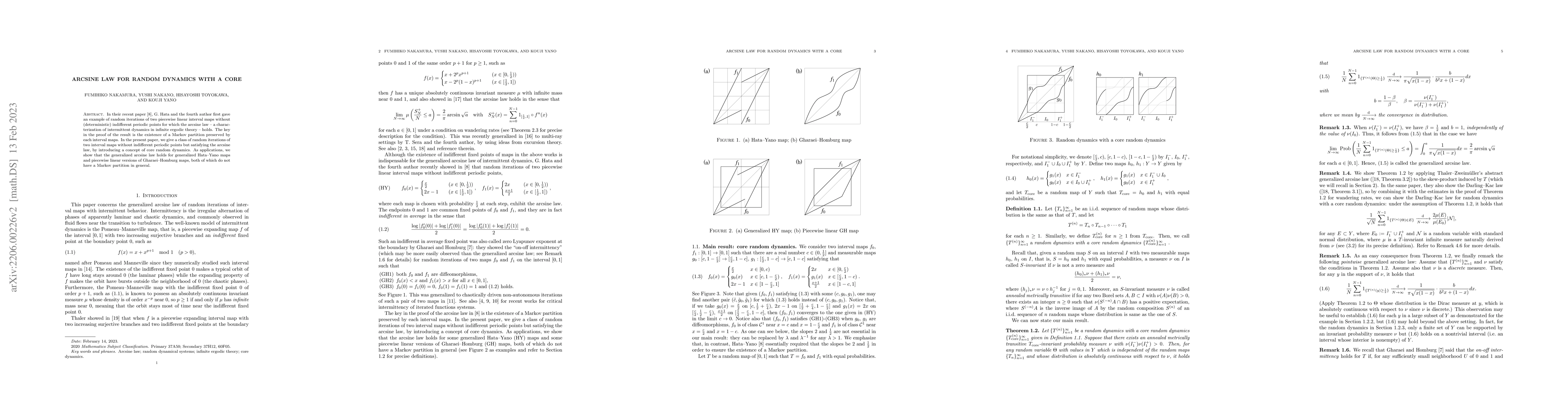 Thumbnail for Arcsine law for random dynamics with a core