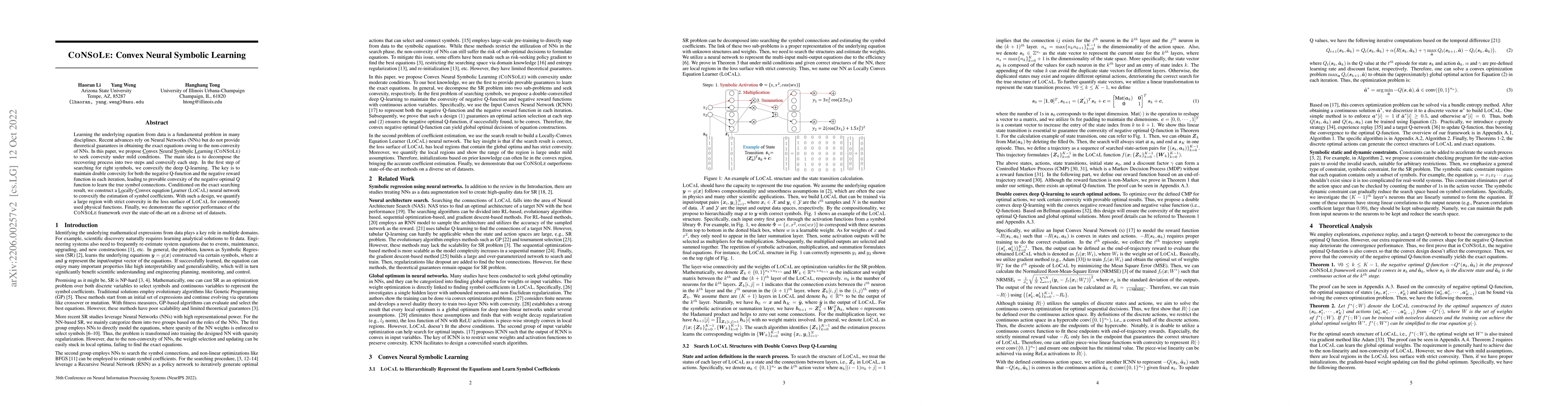 Thumbnail for CoNSoLe: Convex Neural Symbolic Learning
