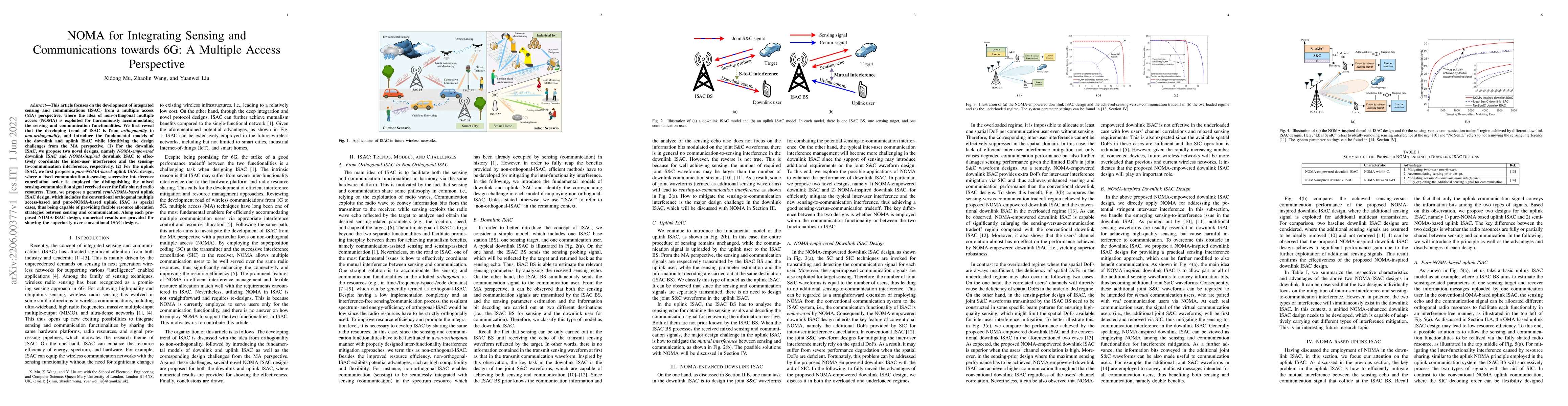 Thumbnail for NOMA for Integrating Sensing and Communications towards 6G: A Multiple
  Access Perspective