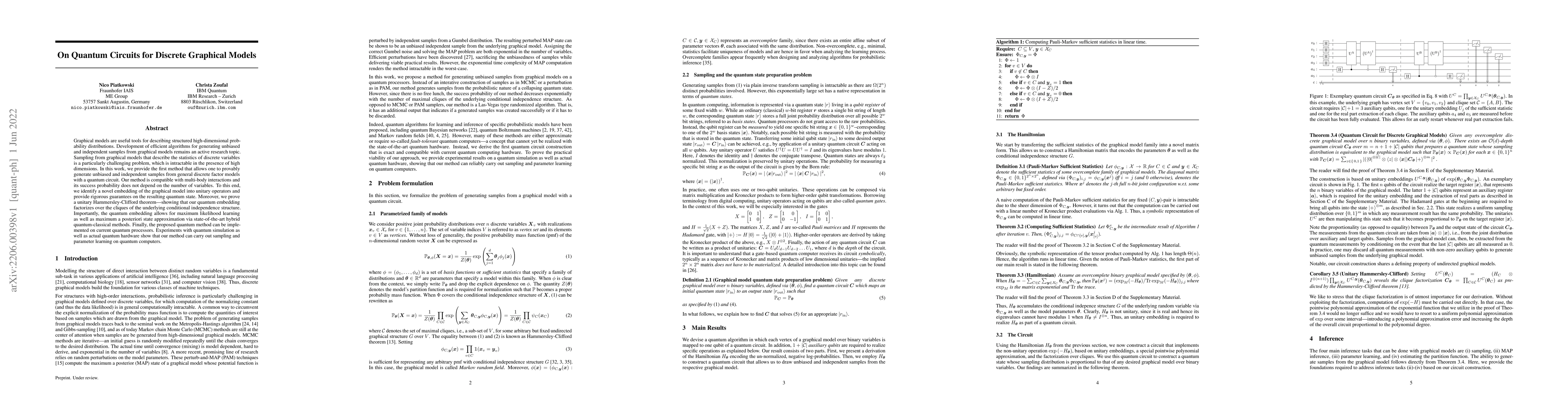 Thumbnail for On Quantum Circuits for Discrete Graphical Models