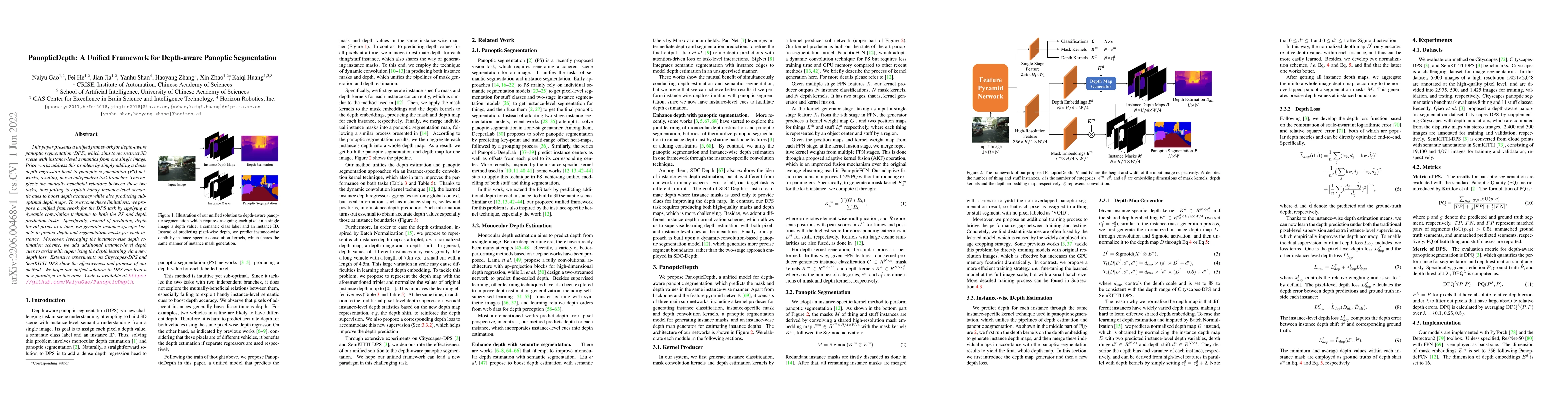 Thumbnail for PanopticDepth: A Unified Framework for Depth-aware Panoptic Segmentation