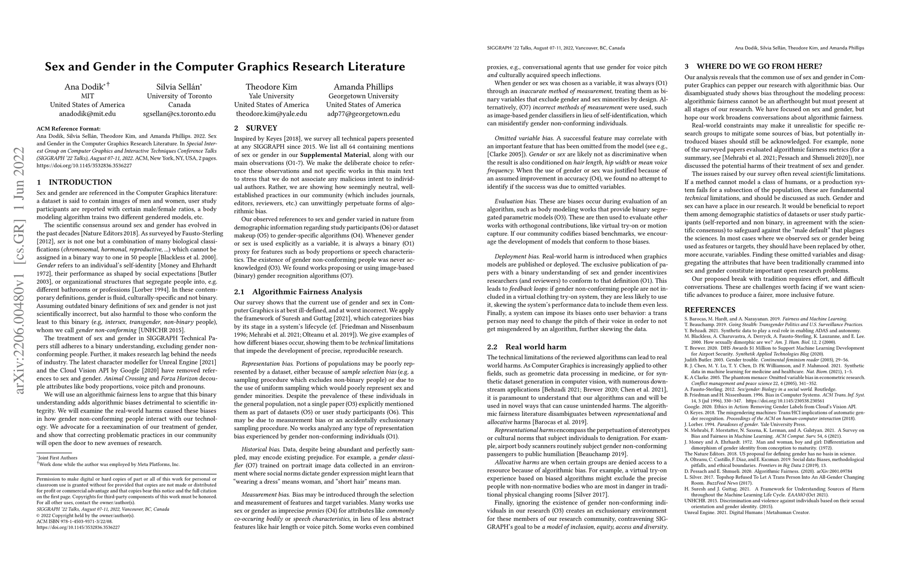 Thumbnail for Sex and Gender in the Computer Graphics Research Literature