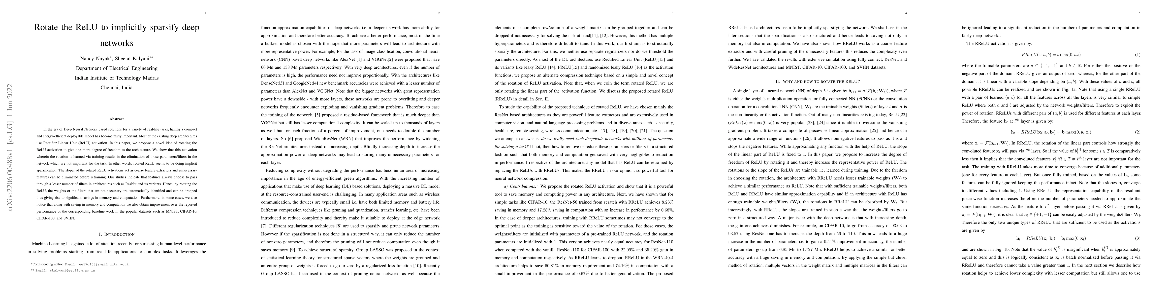 Thumbnail for Rotate the ReLU to implicitly sparsify deep networks