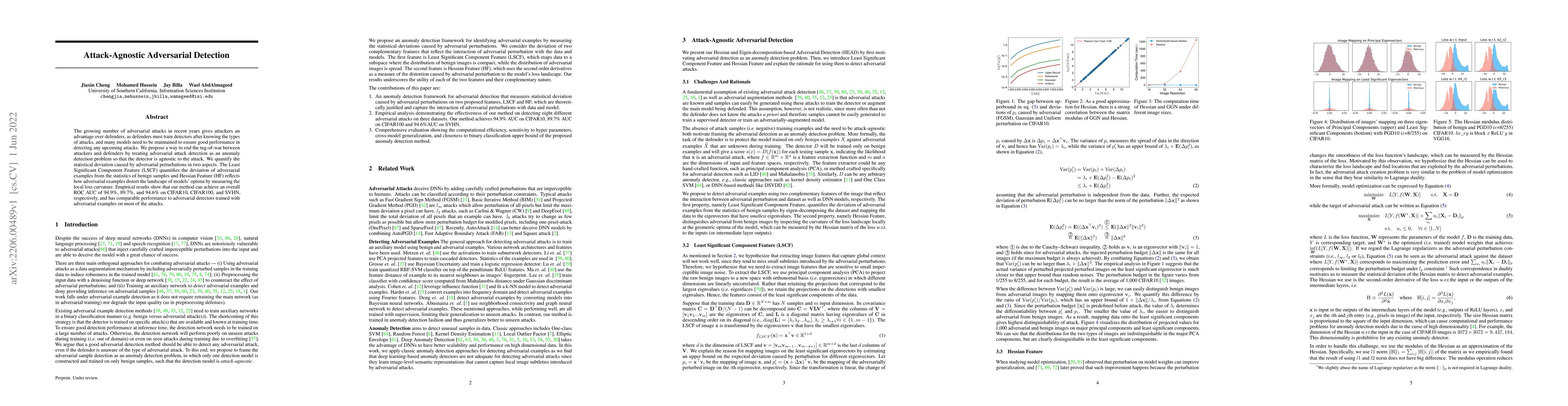 Thumbnail for Attack-Agnostic Adversarial Detection