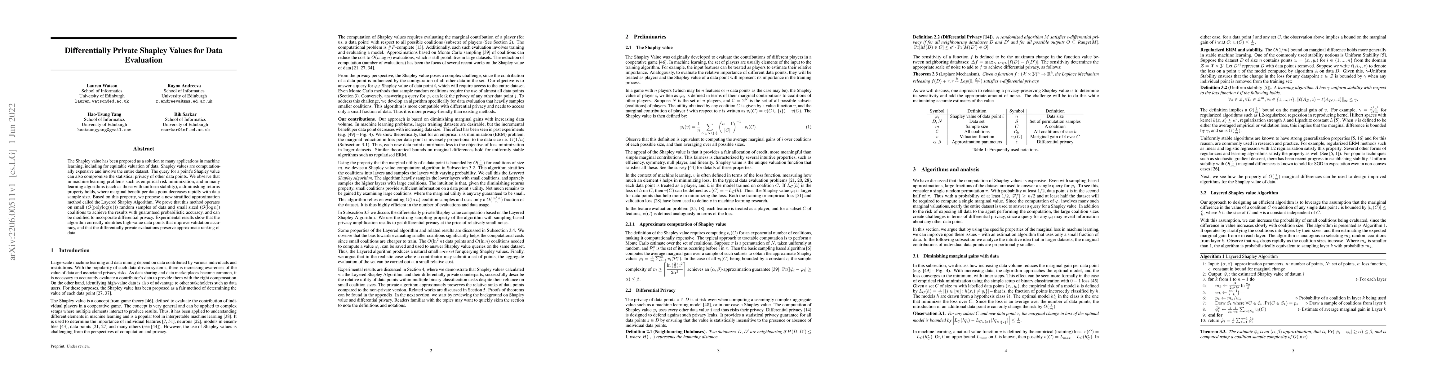 Thumbnail for Differentially Private Shapley Values for Data Evaluation
