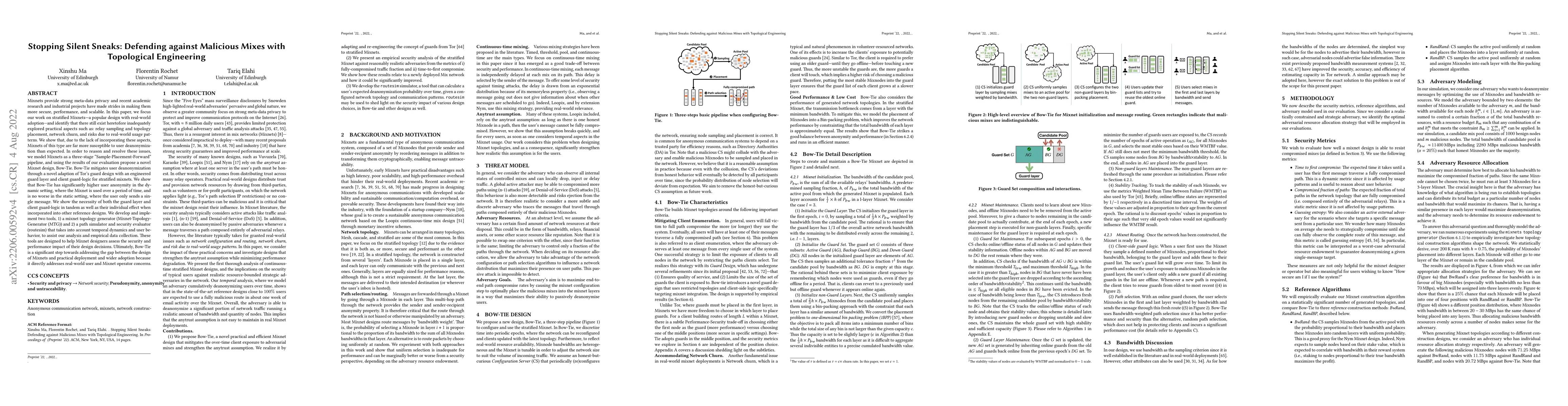 Thumbnail for Stopping Silent Sneaks: Defending against Malicious Mixes with
  Topological Engineering