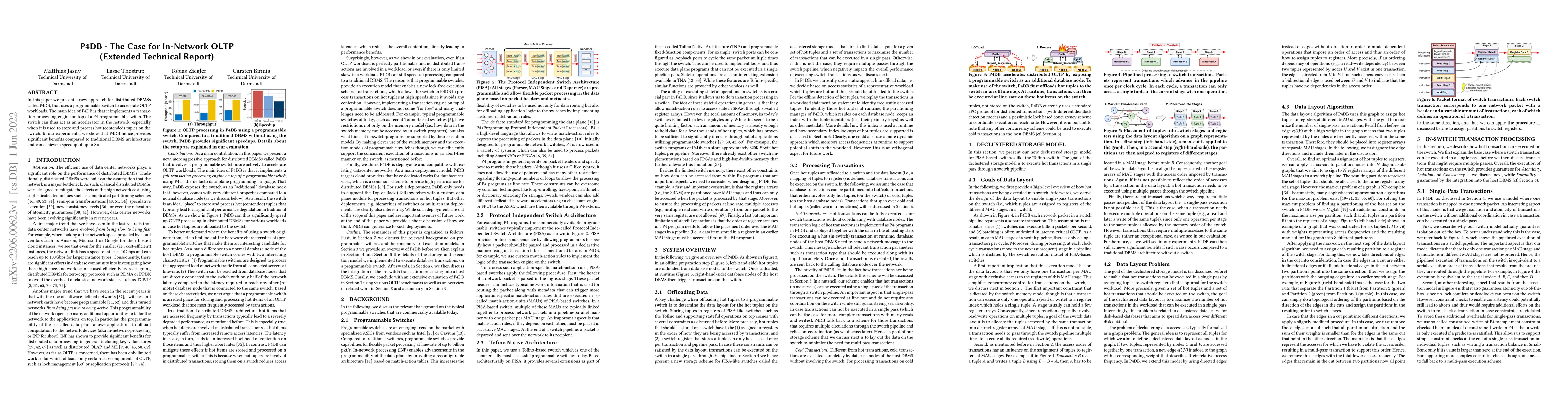 Thumbnail for P4DB -- The Case for In-Network OLTP (Extended Technical Report)