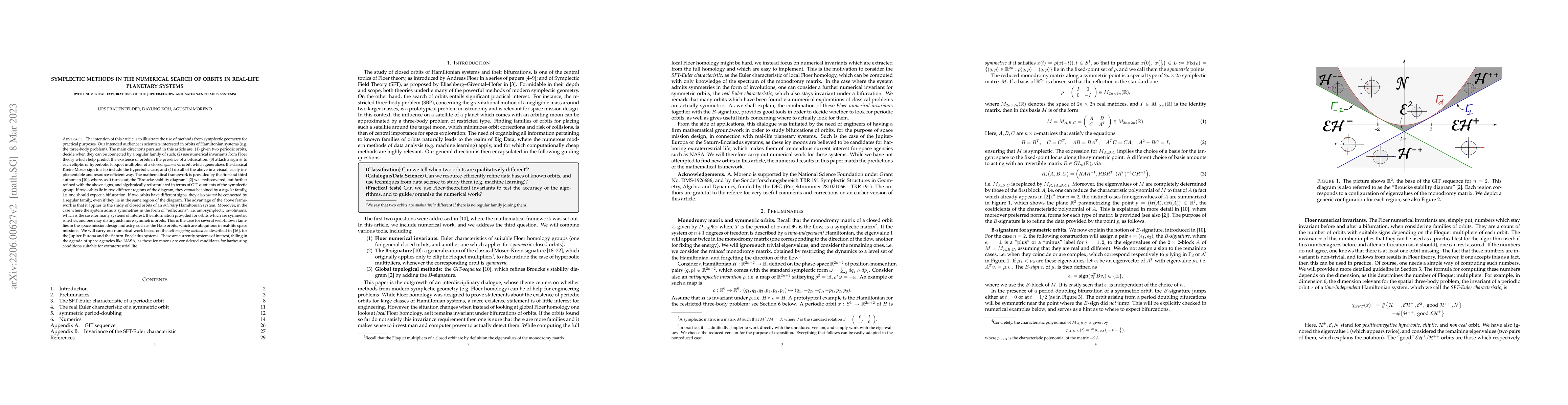 Thumbnail for Symplectic methods in the numerical search of orbits in real-life
  planetary systems