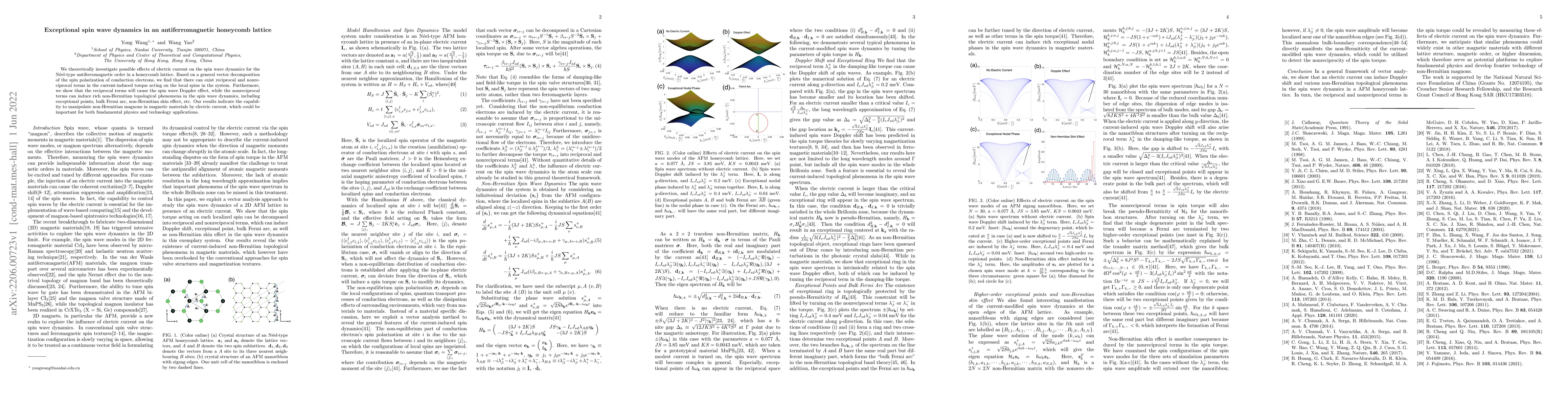 Thumbnail for Exceptional spin wave dynamics in an antiferromagnetic honeycomb lattice