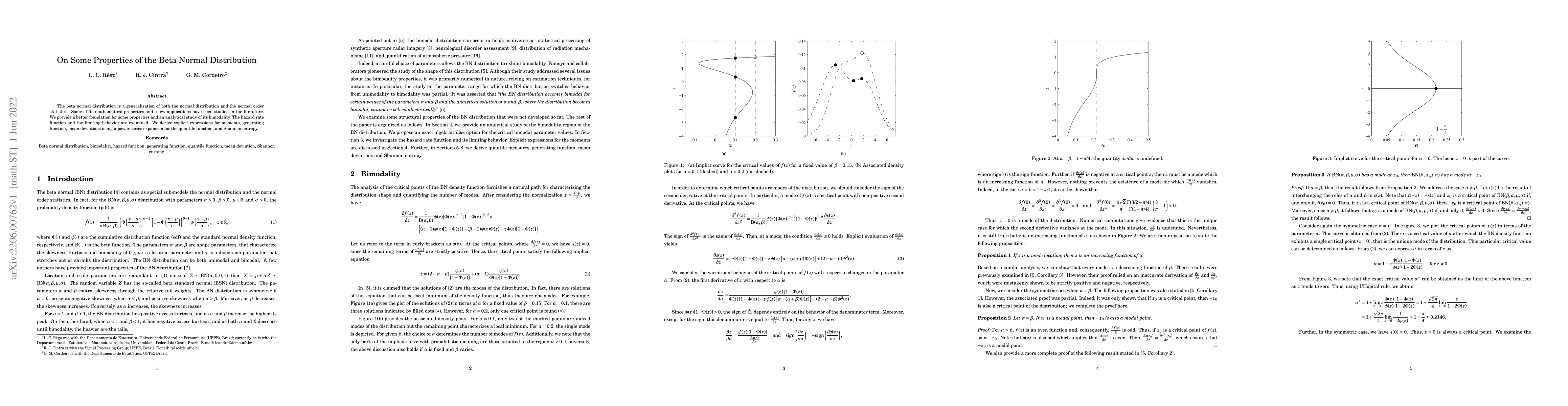 Thumbnail for On Some Properties of the Beta Normal Distribution