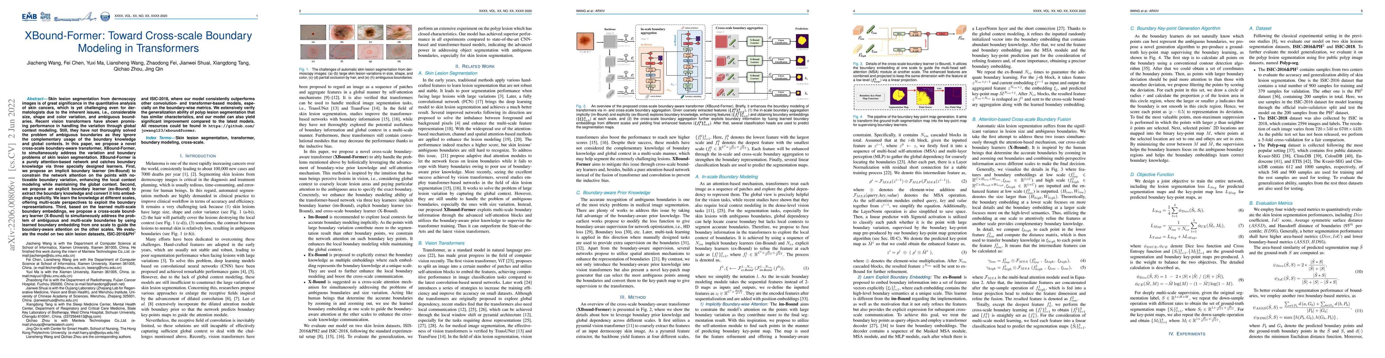 Thumbnail for XBound-Former: Toward Cross-scale Boundary Modeling in Transformers