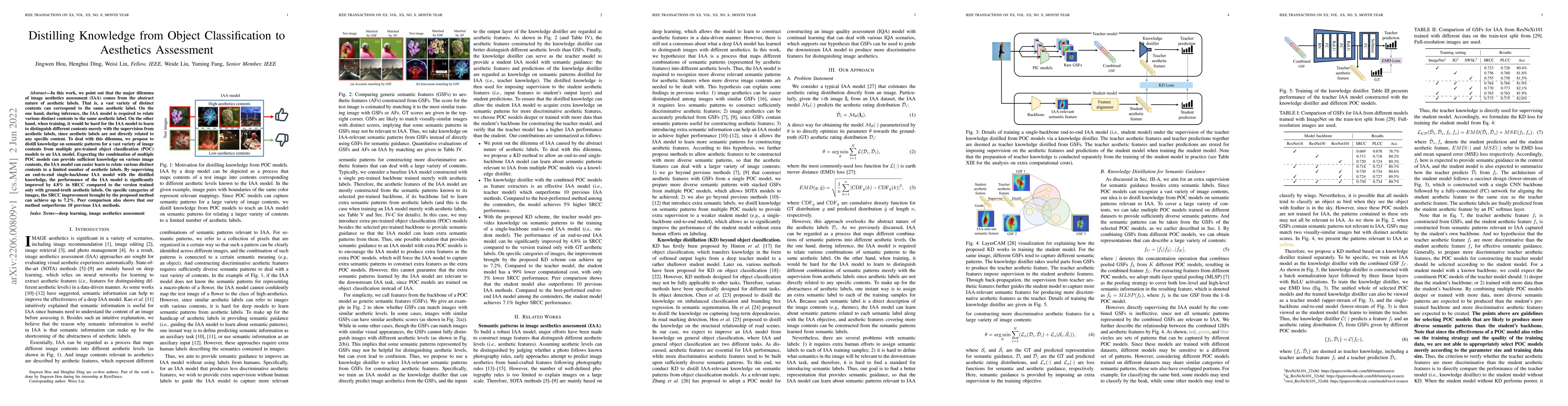 Thumbnail for Distilling Knowledge from Object Classification to Aesthetics Assessment