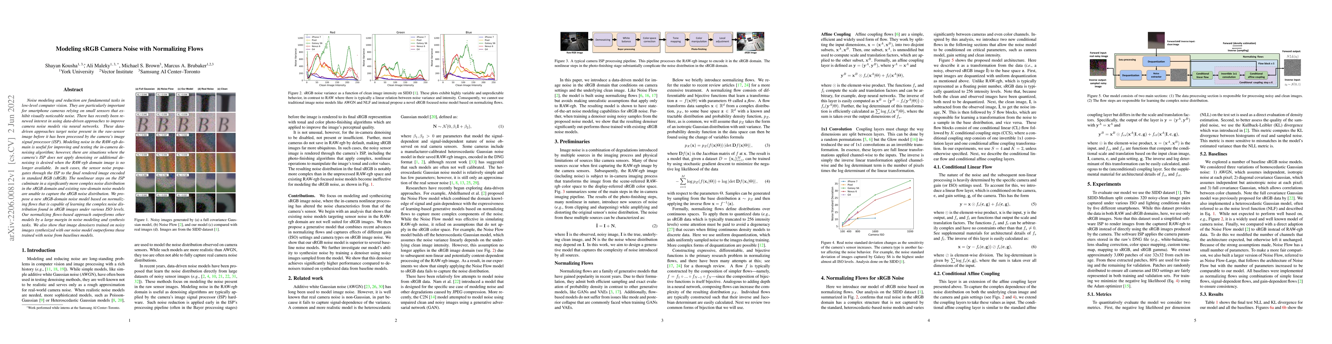 Thumbnail for Modeling sRGB Camera Noise with Normalizing Flows
