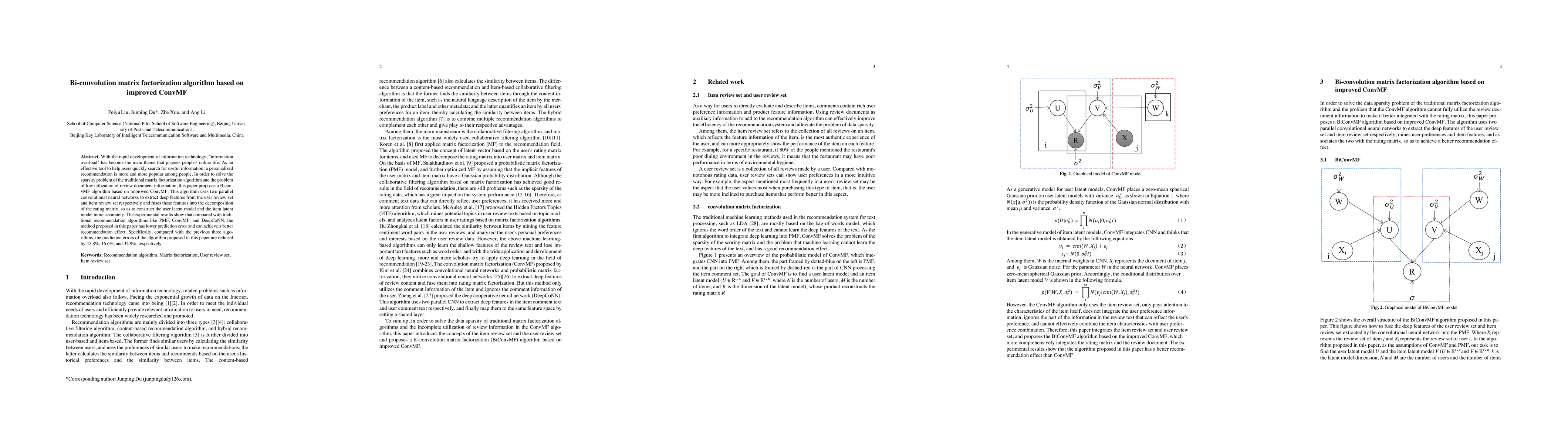 Thumbnail for Bi-convolution matrix factorization algorithm based on improved ConvMF
