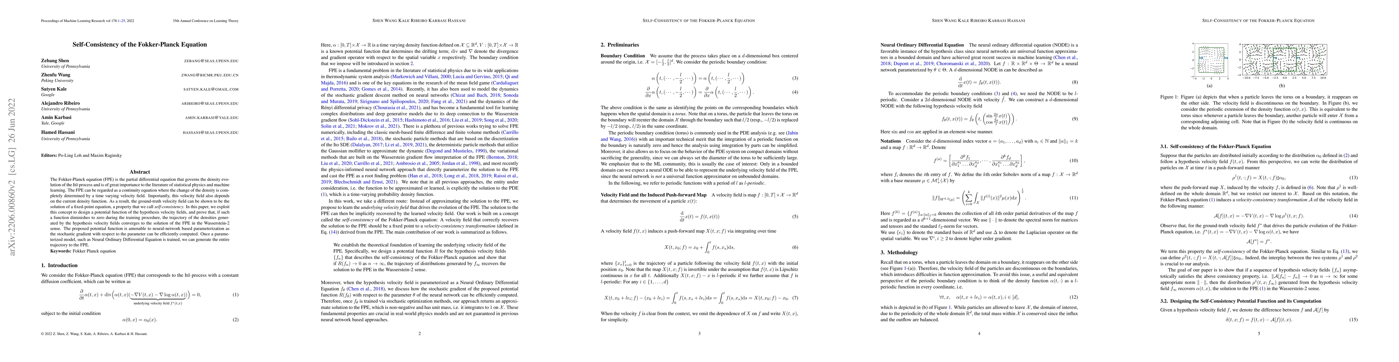 Thumbnail for Self-Consistency of the Fokker-Planck Equation
