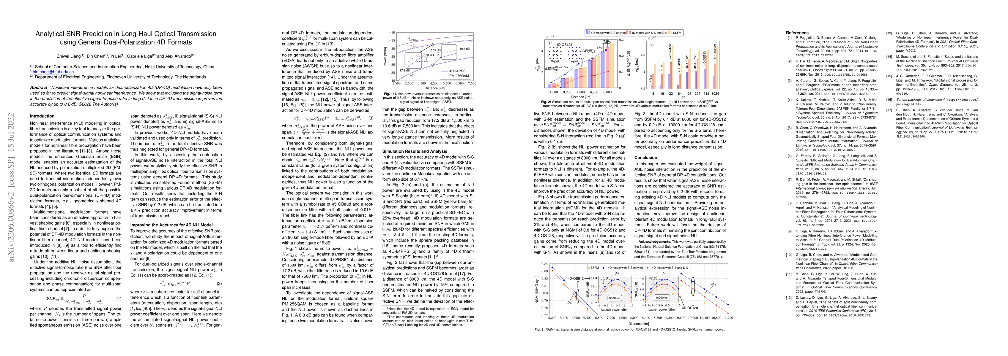 Thumbnail for Analytical SNR Prediction in Long-Haul Optical Transmission using
  General Dual-Polarization 4D Formats