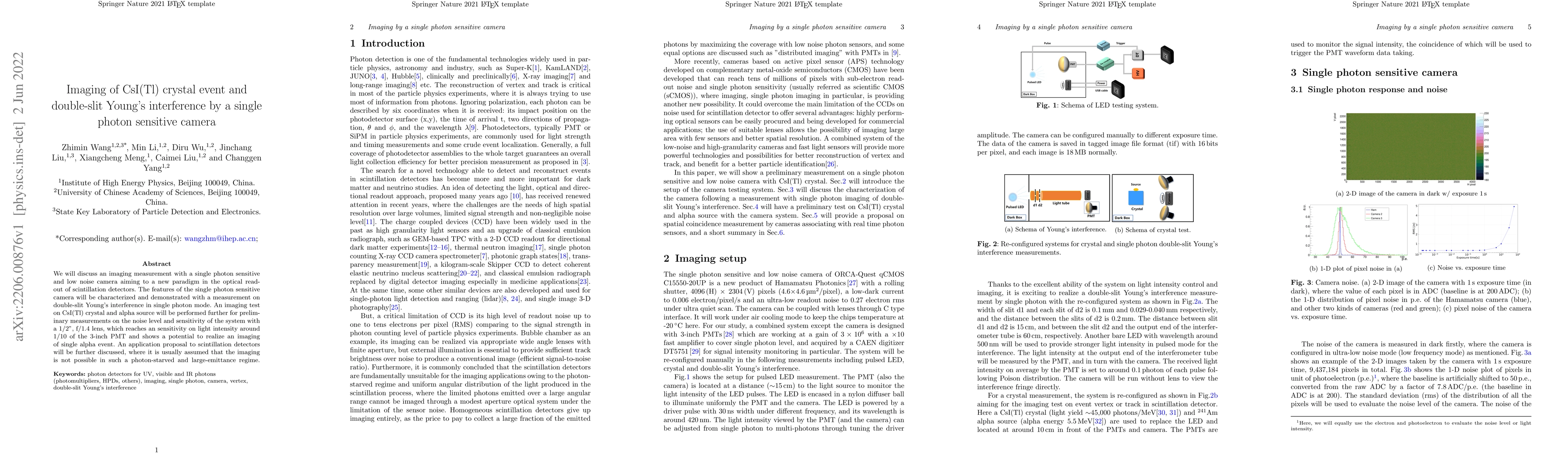 Thumbnail for Imaging of CsI(Tl) crystal event and double-slit Young's interference by
  a single photon sensitive camera