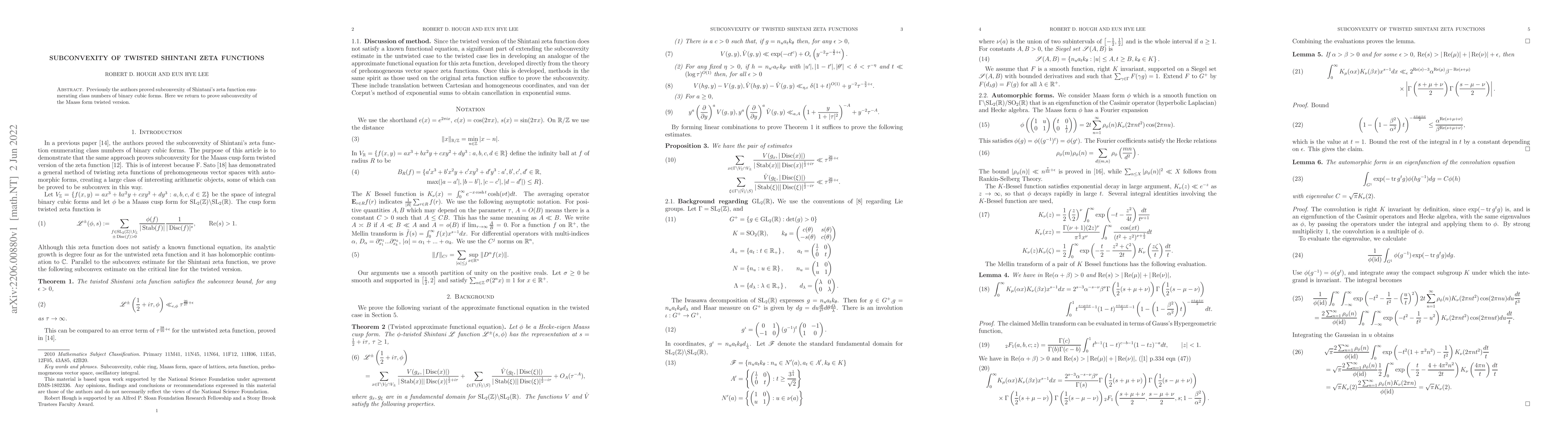 Thumbnail for Subconvexity of twisted Shintani zeta functions