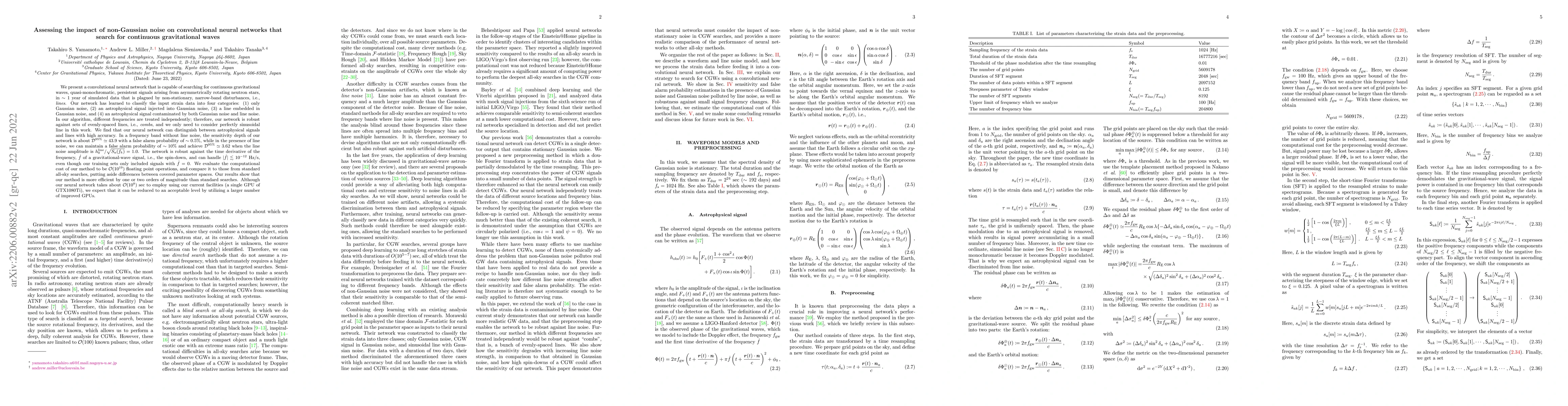 Thumbnail for Assessing the impact of non-Gaussian noise on convolutional neural
  networks that search for continuous gravitational waves