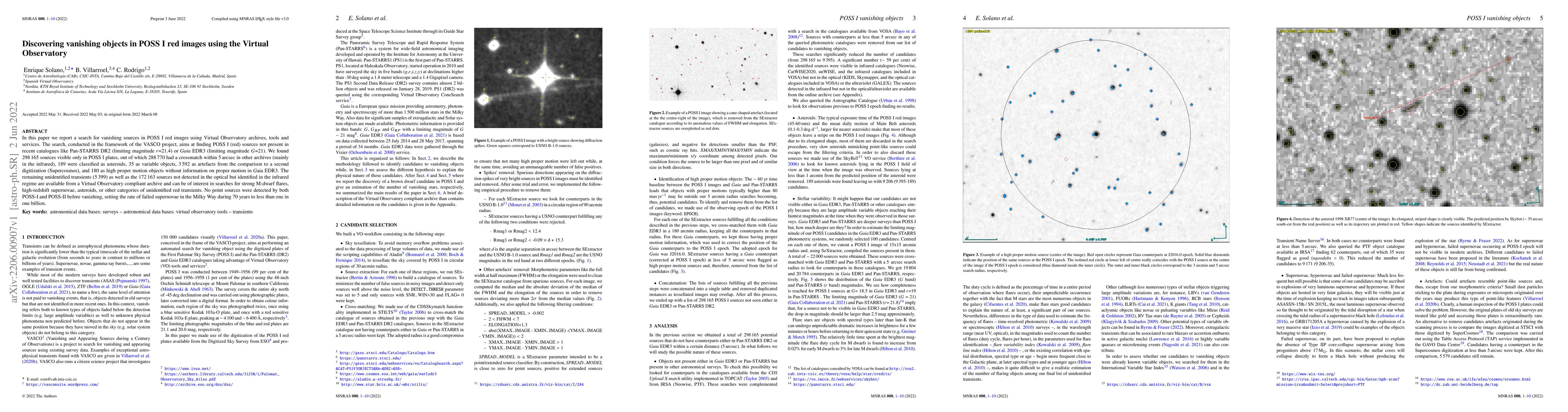 Thumbnail for Discovering vanishing objects in POSS I red images using the Virtual
  Observatory