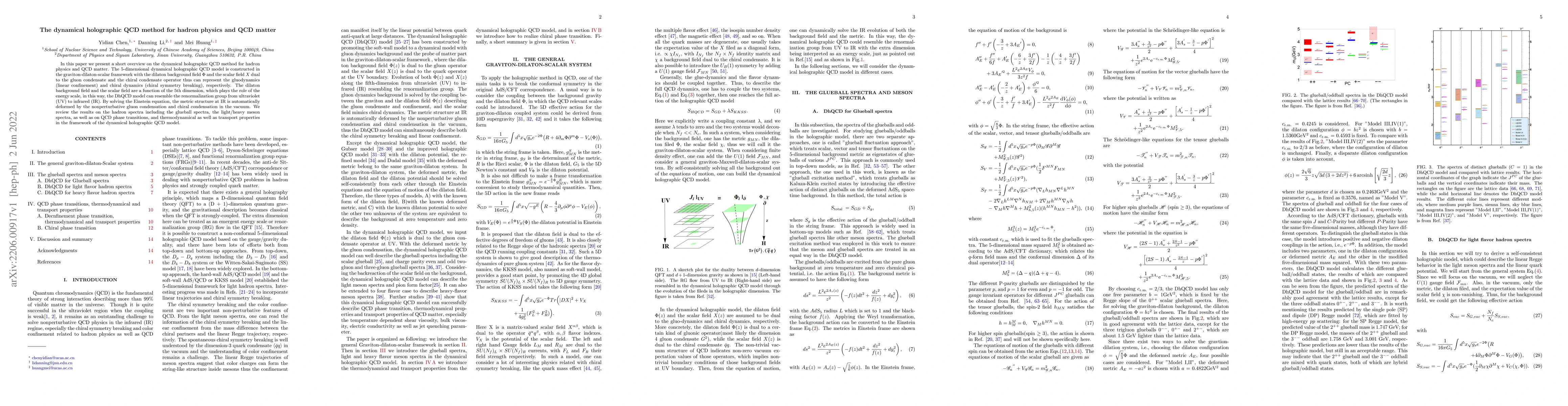 Thumbnail for The dynamical holographic QCD method for hadron physics and QCD matter