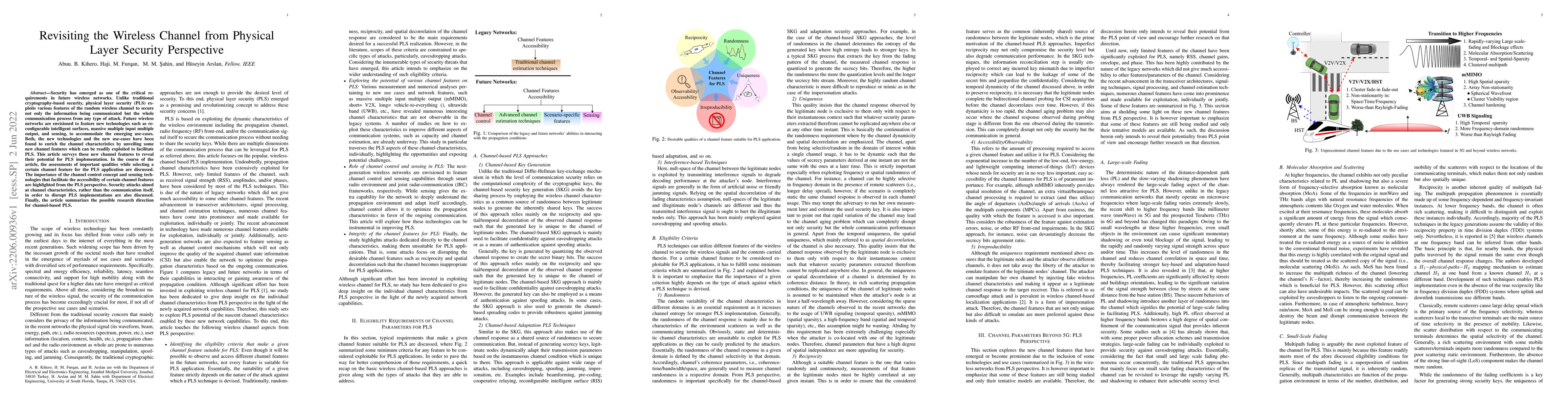 Thumbnail for Revisiting the Wireless Channel from Physical Layer Security Perspective