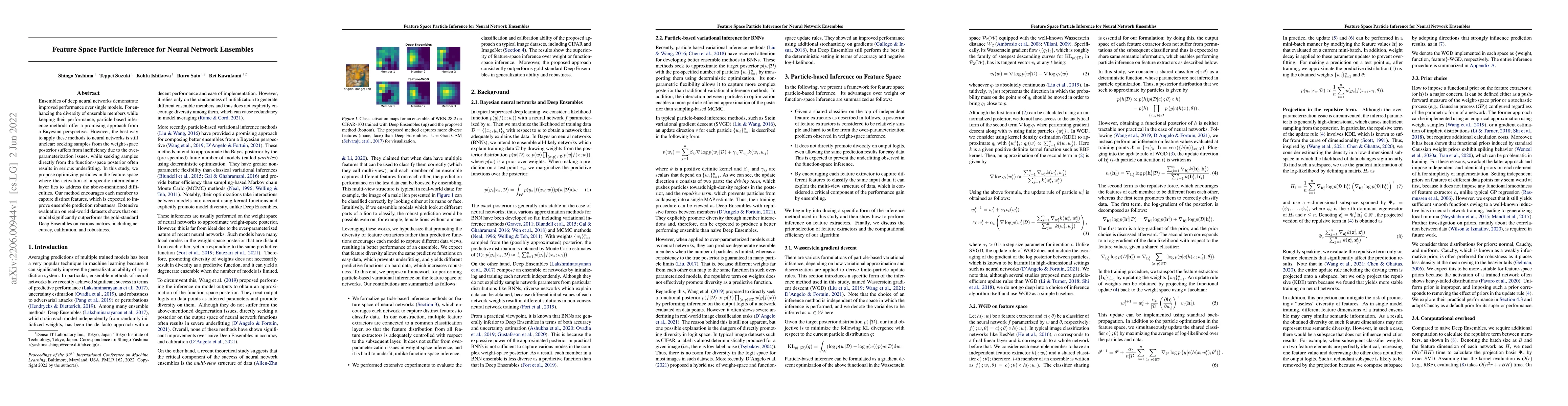 Thumbnail for Feature Space Particle Inference for Neural Network Ensembles