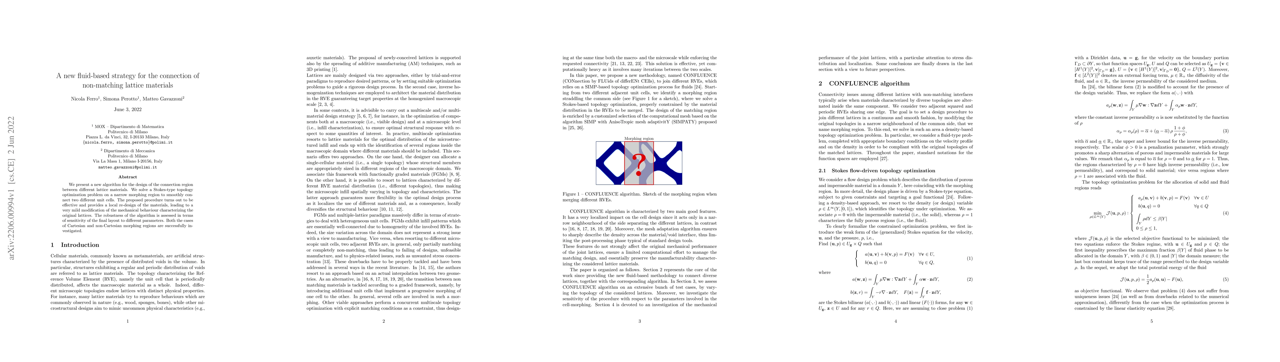 Thumbnail for A new fluid-based strategy for the connection of non-matching lattice
  materials