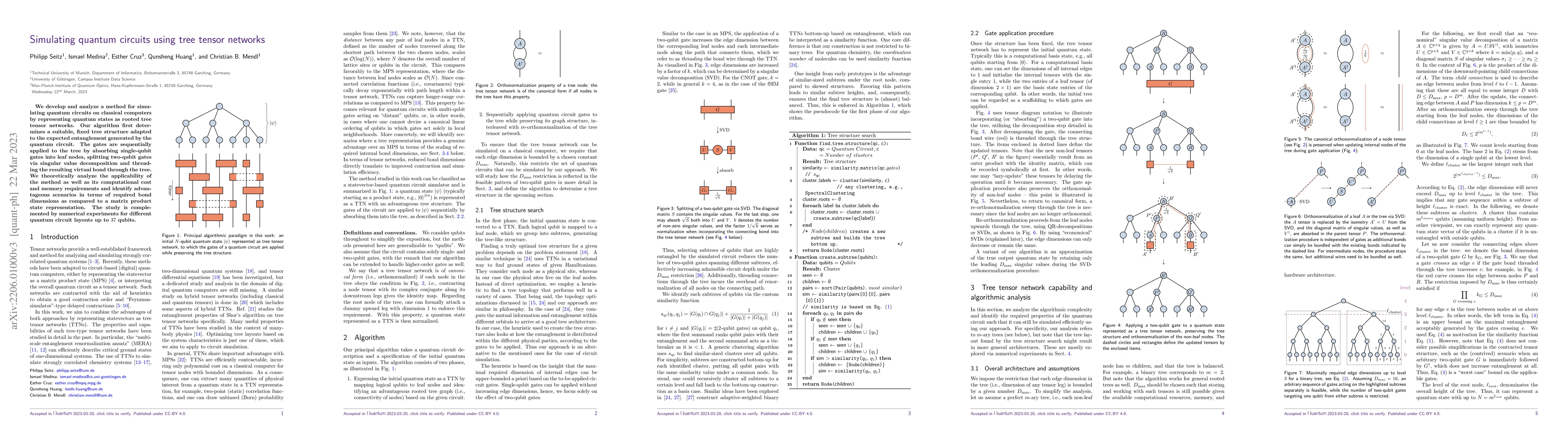Thumbnail for Simulating quantum circuits using tree tensor networks