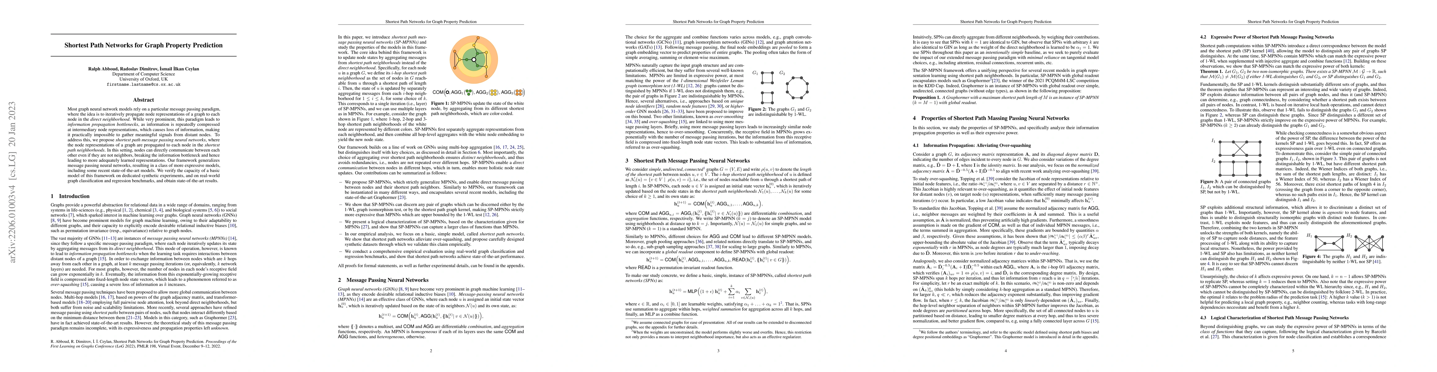 Thumbnail for Shortest Path Networks for Graph Property Prediction