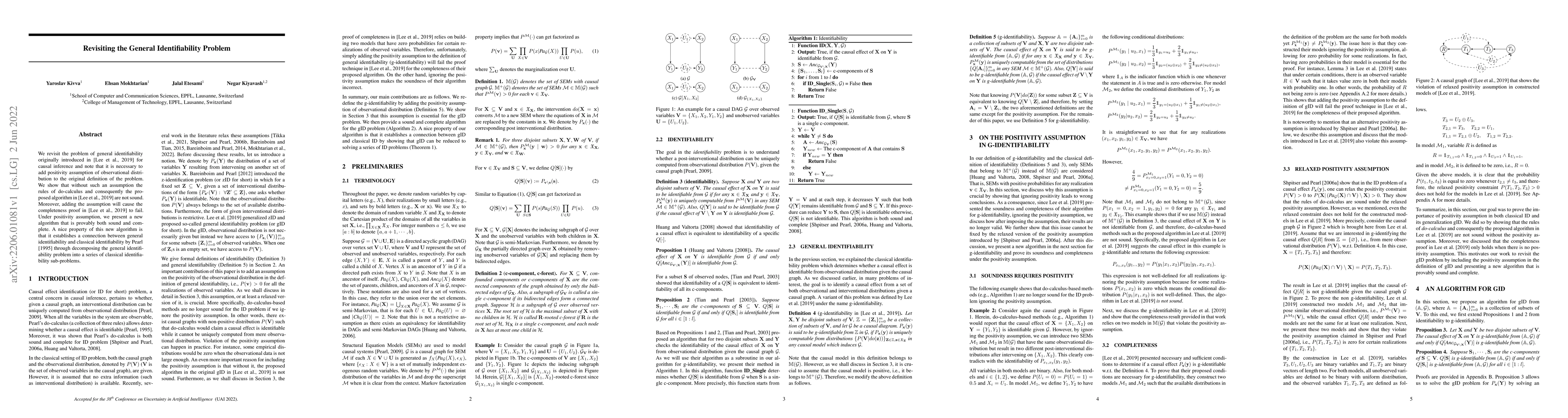 Thumbnail for Revisiting the General Identifiability Problem