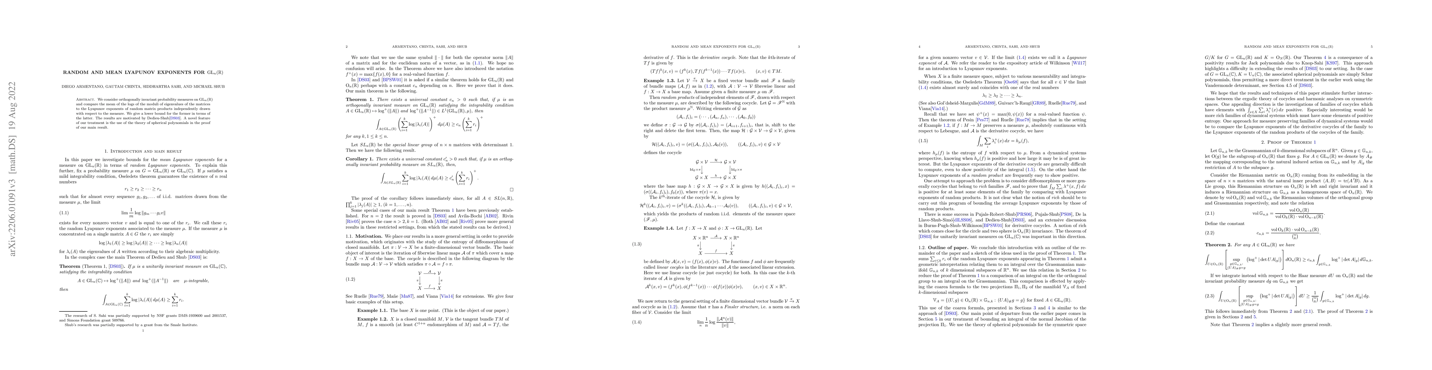 Thumbnail for Random and mean Lyapunov exponents for $\mathrm{GL}_n(\mathbb{R})$