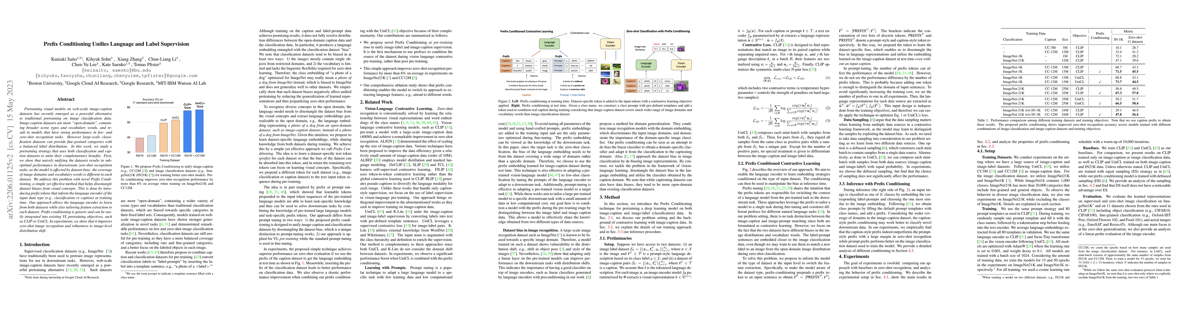 Thumbnail for Prefix Conditioning Unifies Language and Label Supervision