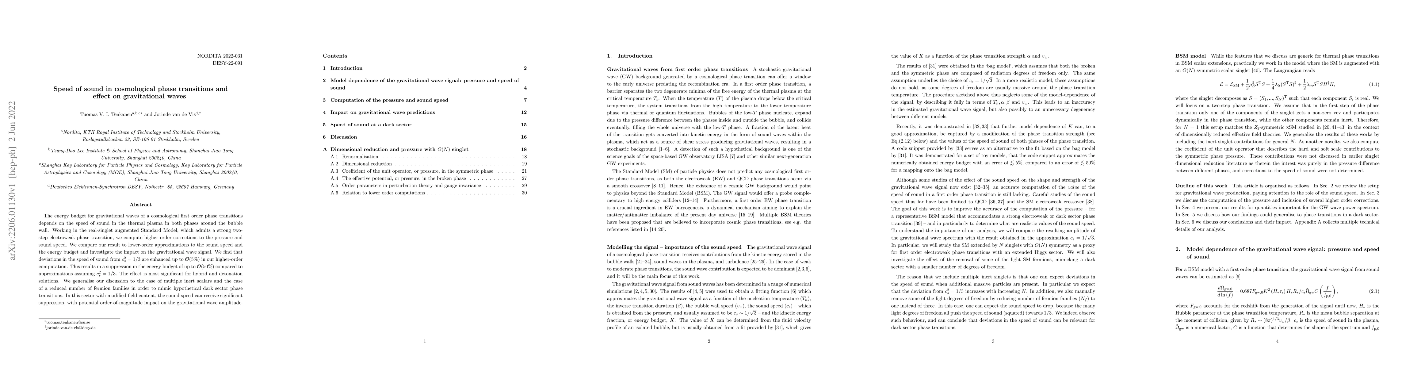 Thumbnail for Speed of sound in cosmological phase transitions and effect on
  gravitational waves