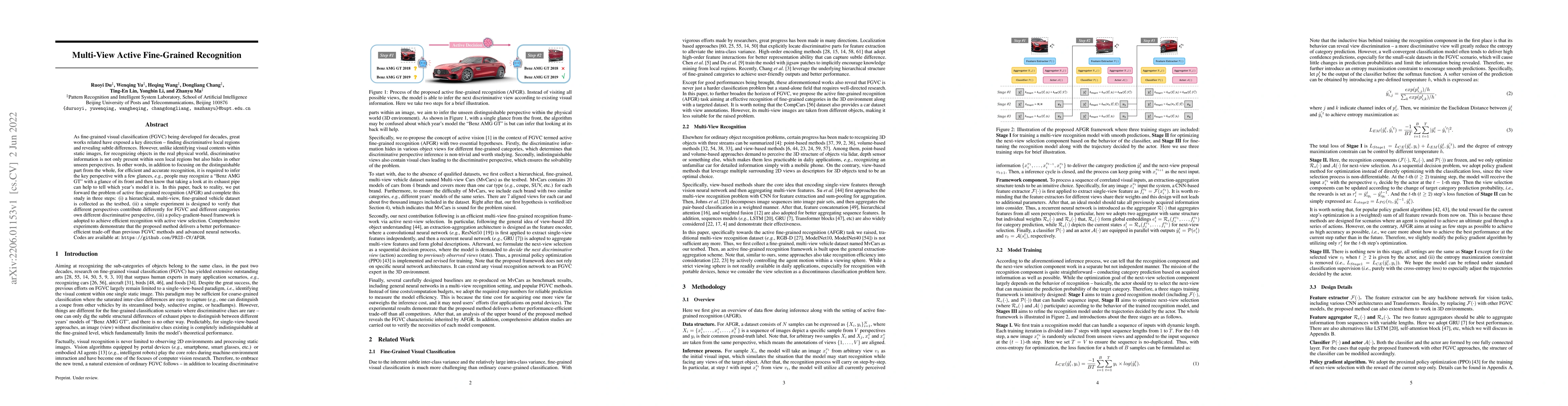 Thumbnail for Multi-View Active Fine-Grained Recognition