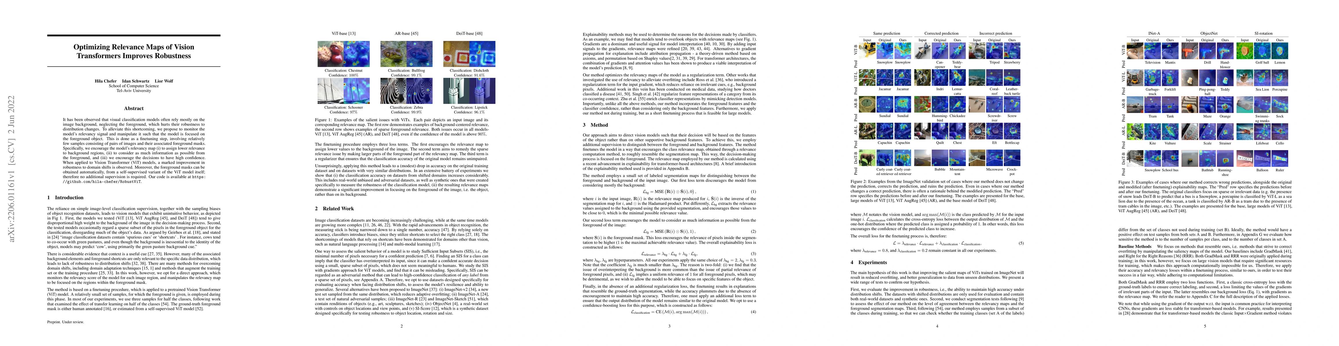 Thumbnail for Optimizing Relevance Maps of Vision Transformers Improves Robustness