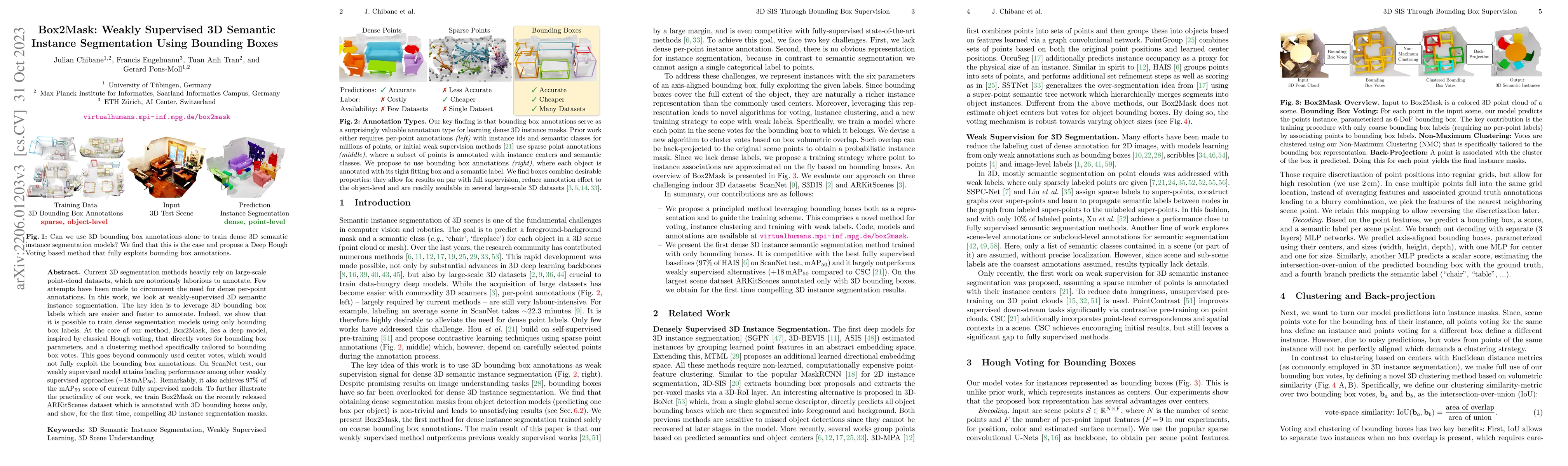 Thumbnail for Box2Mask: Weakly Supervised 3D Semantic Instance Segmentation Using
  Bounding Boxes