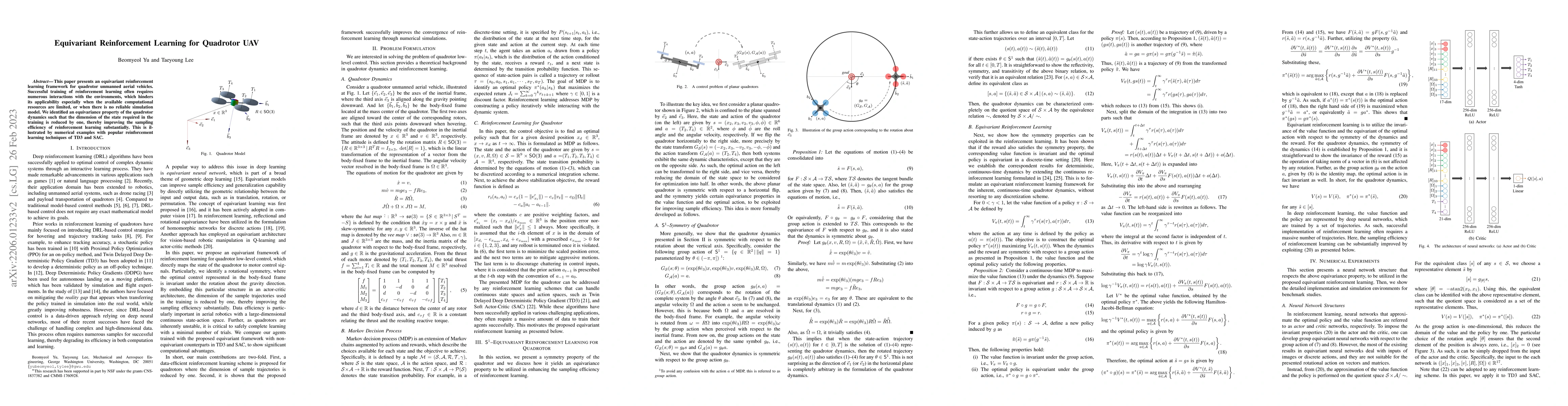 Thumbnail for Equivariant Reinforcement Learning for Quadrotor UAV