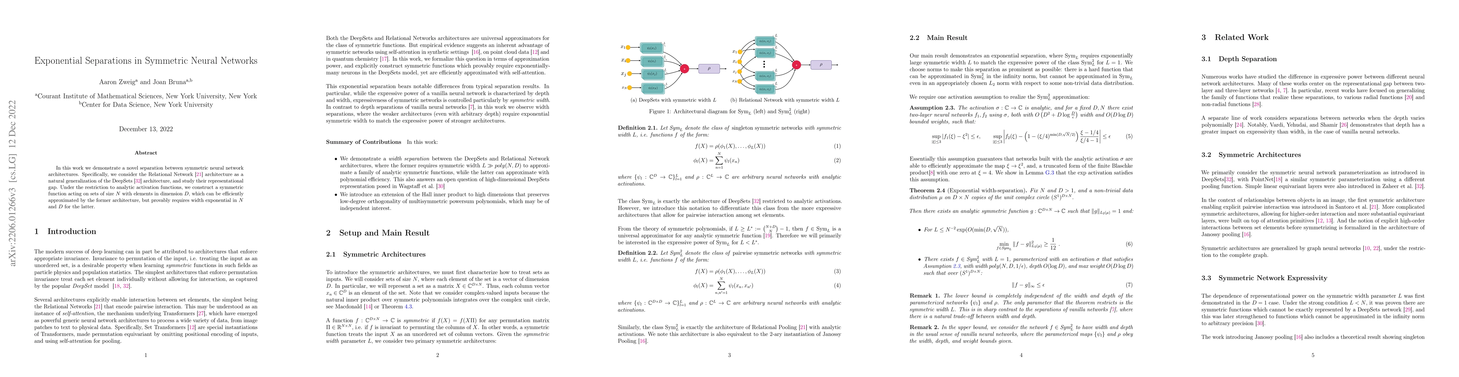 Thumbnail for Exponential Separations in Symmetric Neural Networks