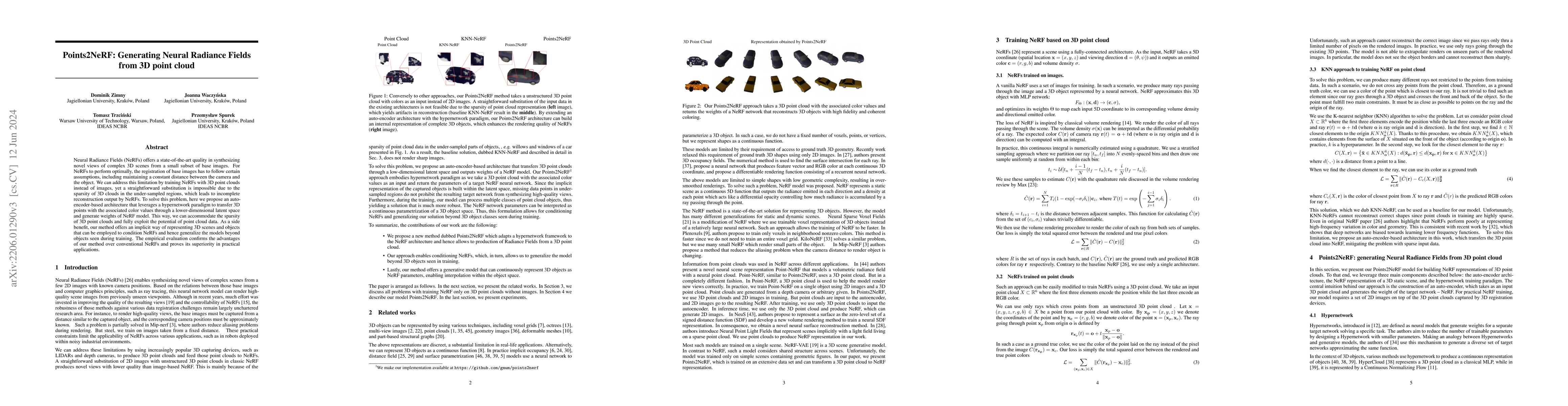 Thumbnail for Points2NeRF: Generating Neural Radiance Fields from 3D point cloud