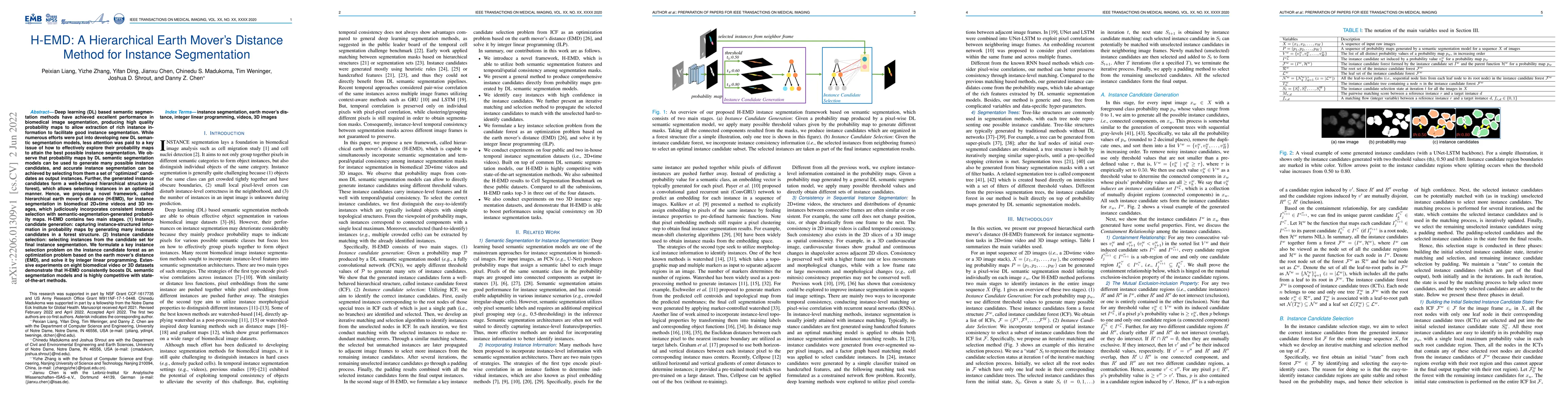 Thumbnail for H-EMD: A Hierarchical Earth Mover's Distance Method for Instance
  Segmentation