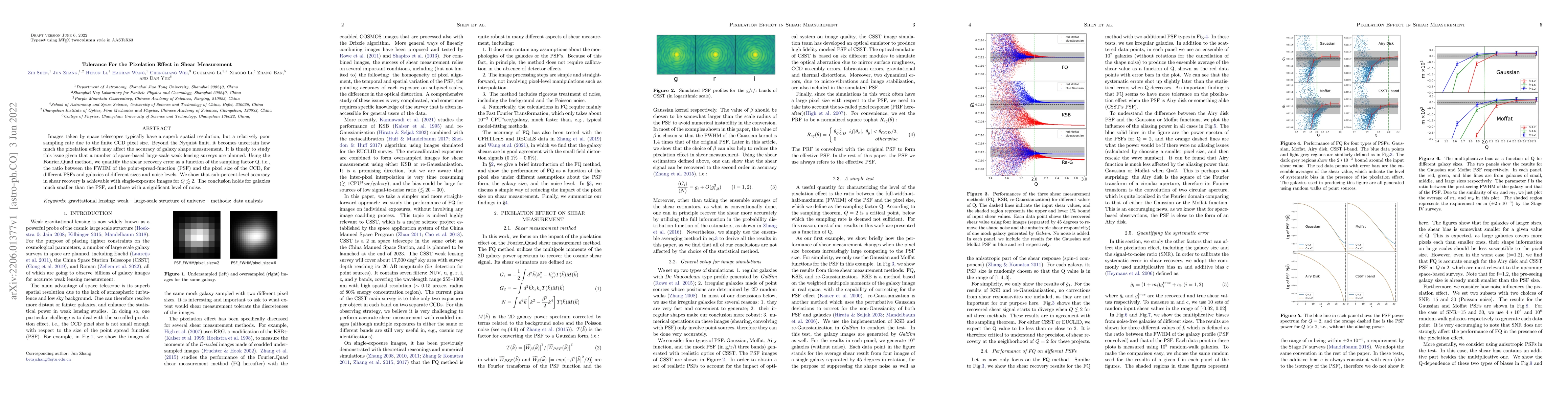 Thumbnail for Tolerance For the Pixelation Effect in Shear Measurement