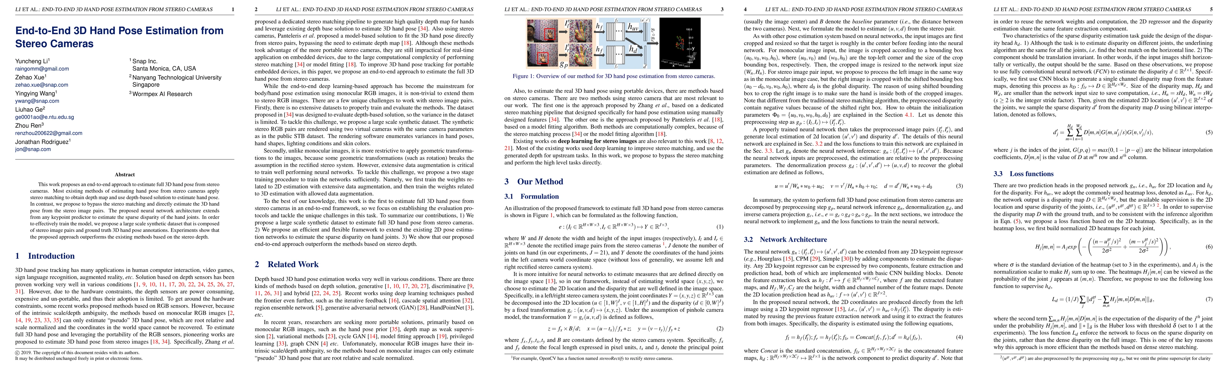 Thumbnail for End-to-End 3D Hand Pose Estimation from Stereo Cameras