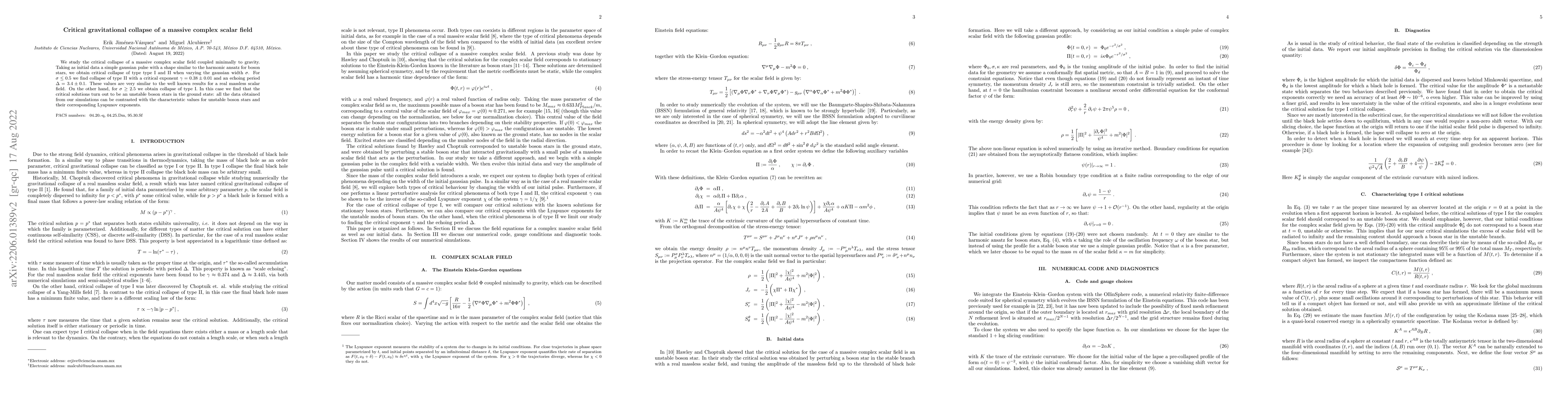 Thumbnail for Critical gravitational collapse of a massive complex scalar field