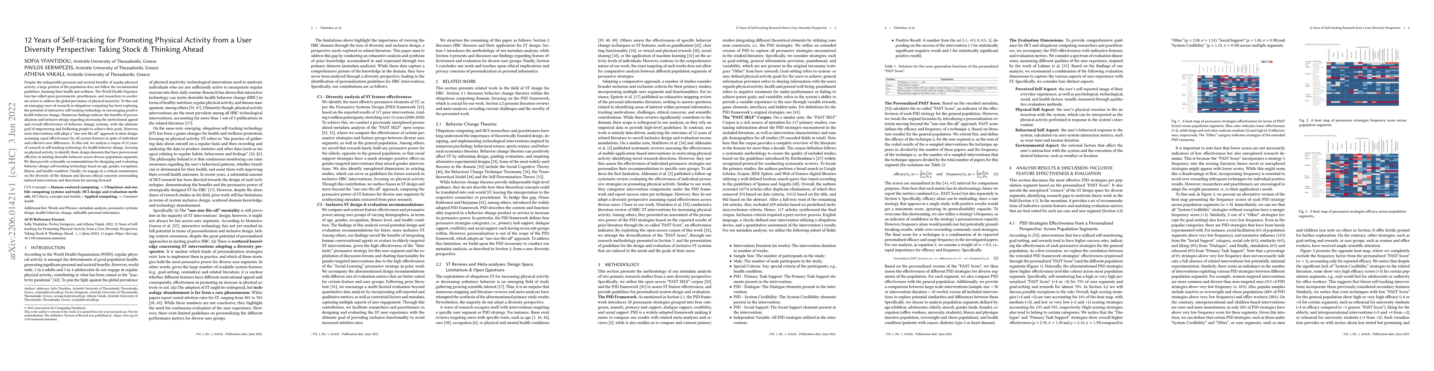 Thumbnail for 12 Years of Self-tracking for Promoting Physical Activity from a User
  Diversity Perspective: Taking Stock and Thinking Ahead