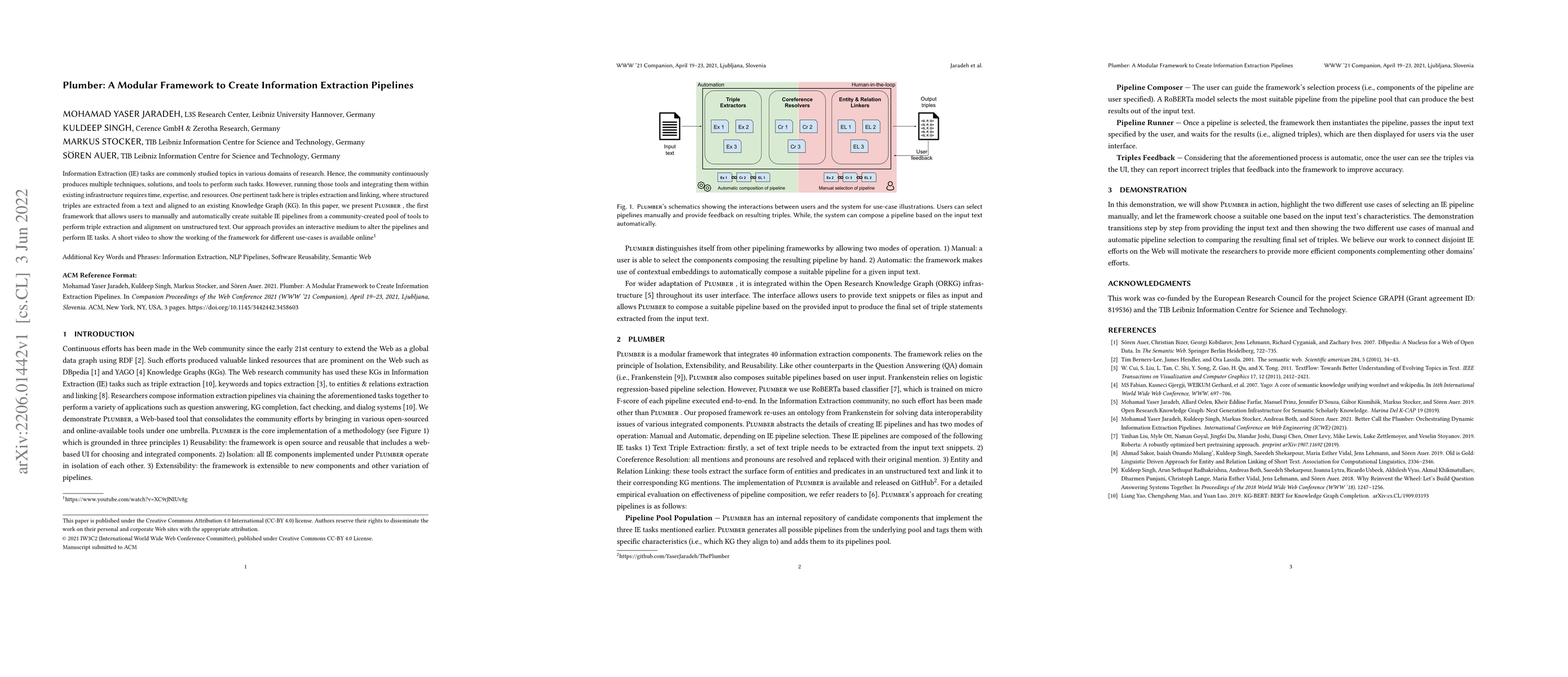 Thumbnail for Plumber: A Modular Framework to Create Information Extraction Pipelines