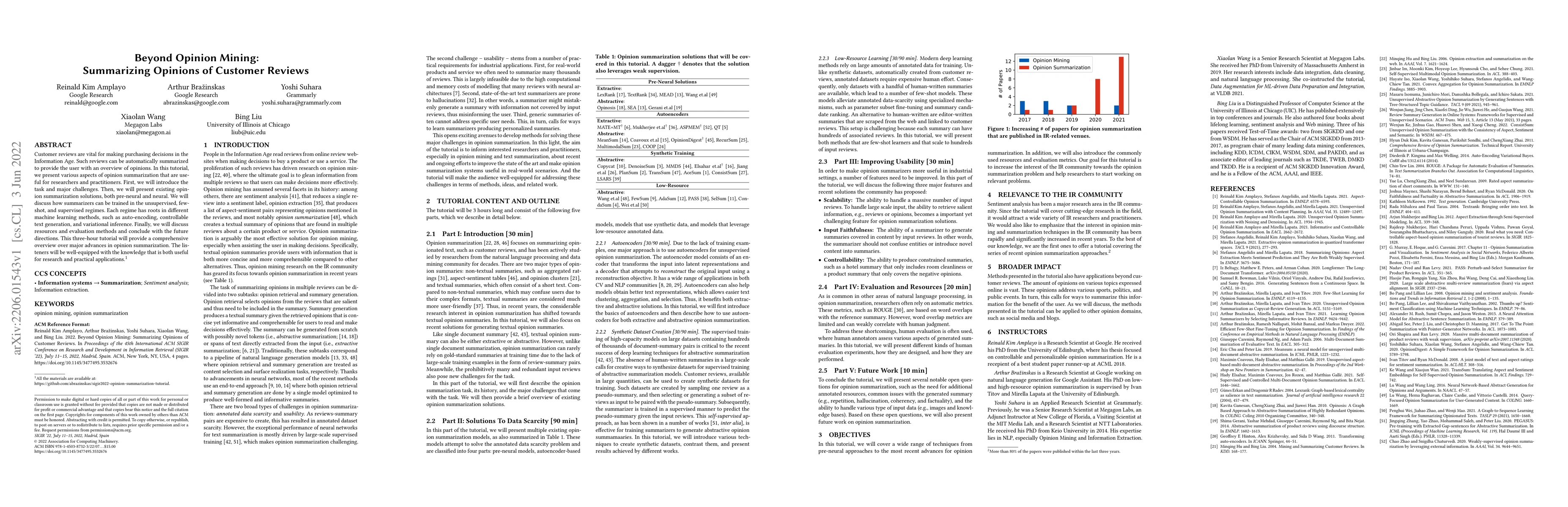 Thumbnail for Beyond Opinion Mining: Summarizing Opinions of Customer Reviews
