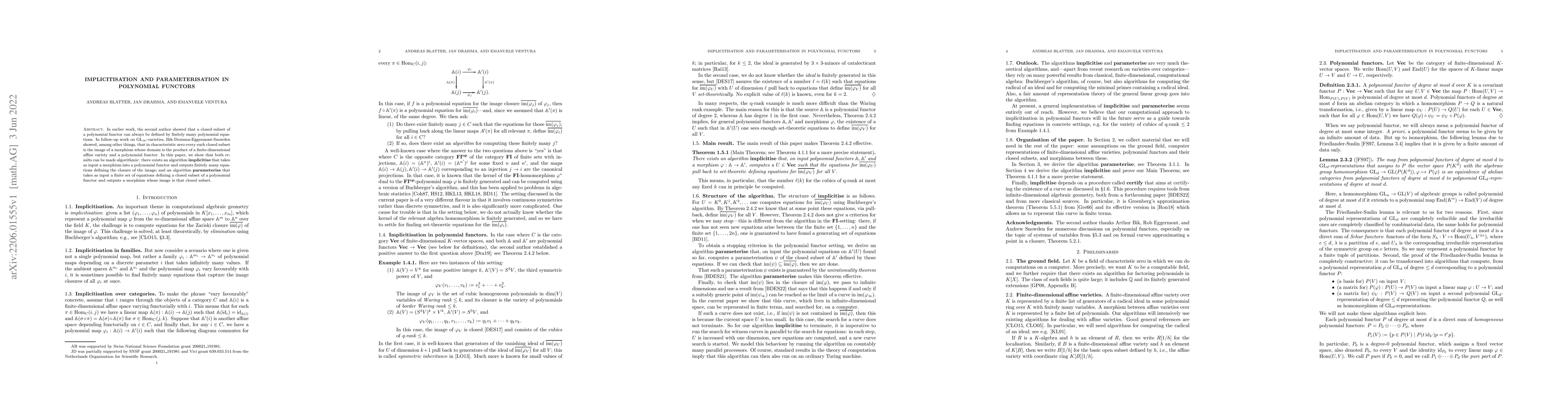 Thumbnail for Implicitisation and Parameterisation in Polynomial Functors