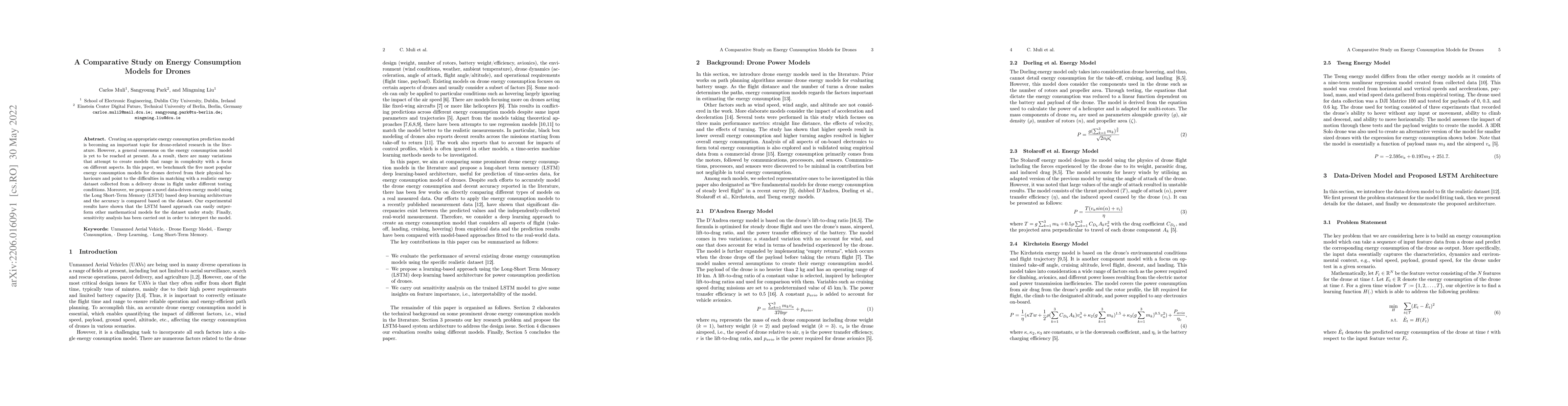 Thumbnail for A Comparative Study on Energy Consumption Models for Drones