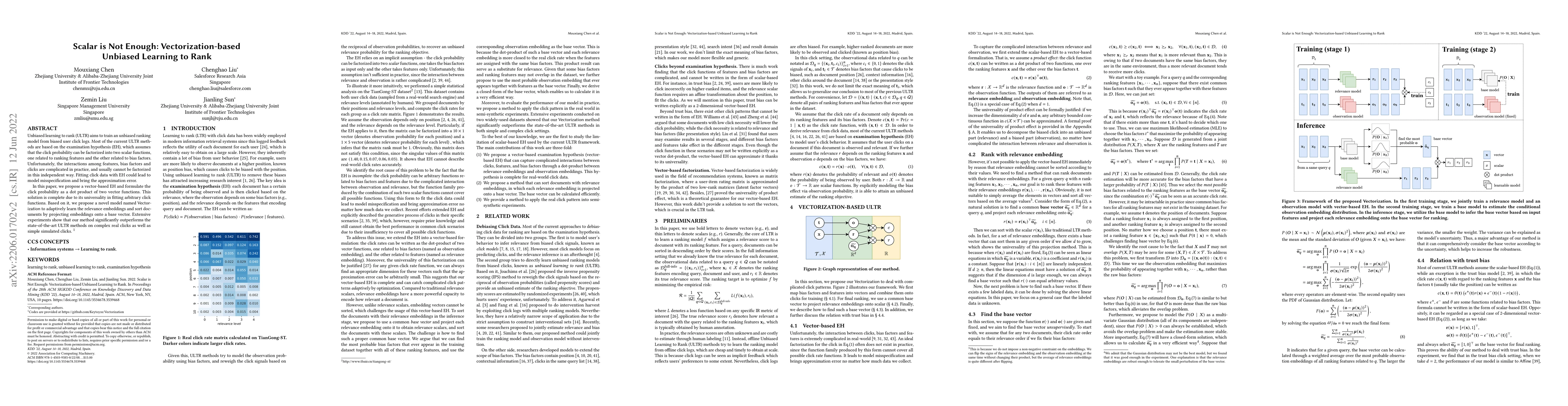 Thumbnail for Scalar is Not Enough: Vectorization-based Unbiased Learning to Rank